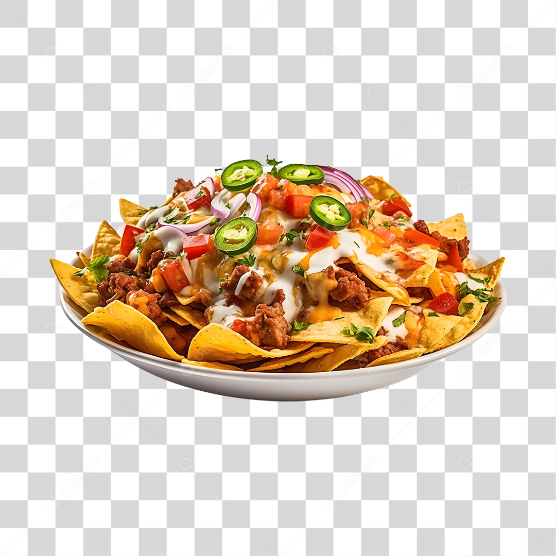Comida Típica Nachos PNG Transparente
