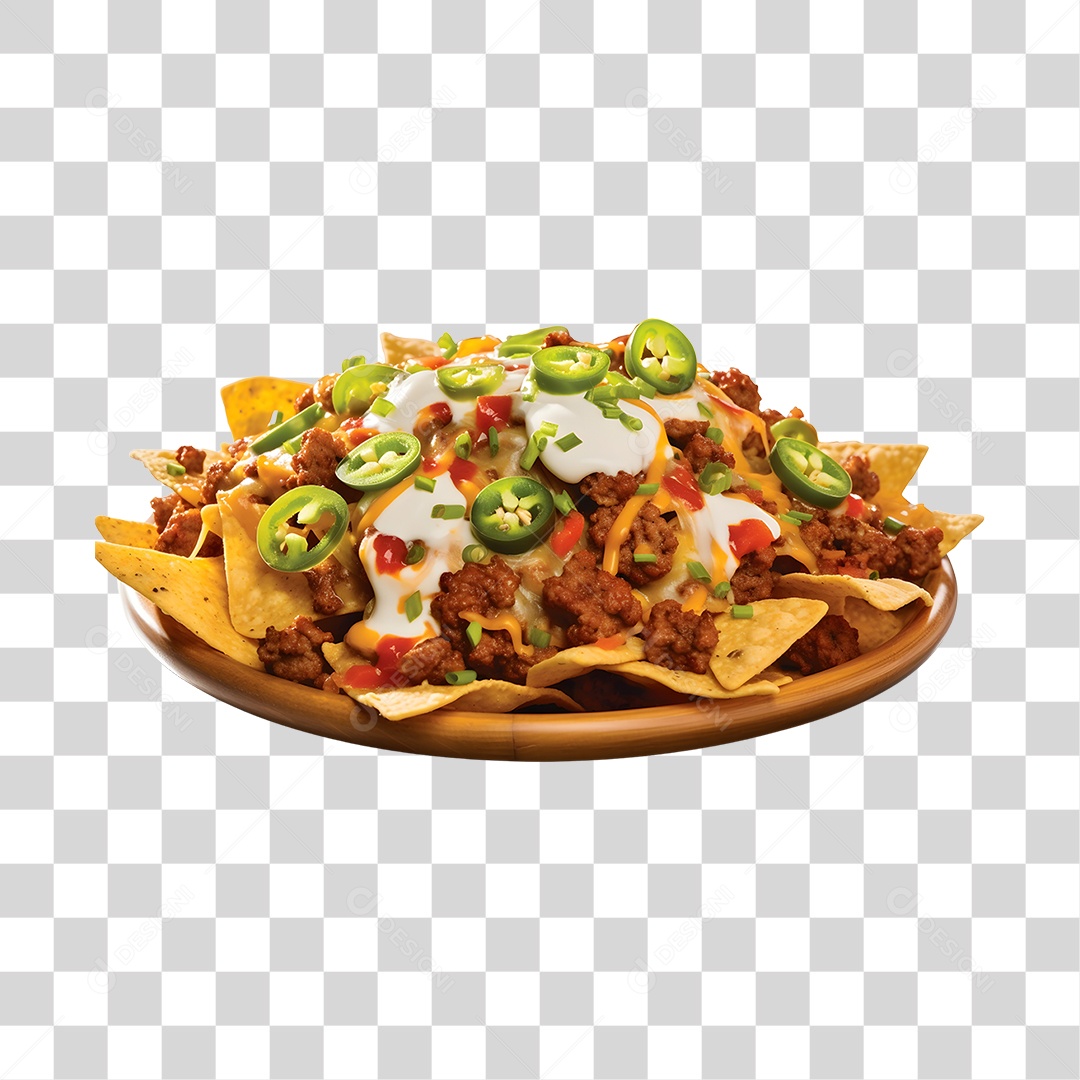 Comida Típica Nachos PNG Transparente