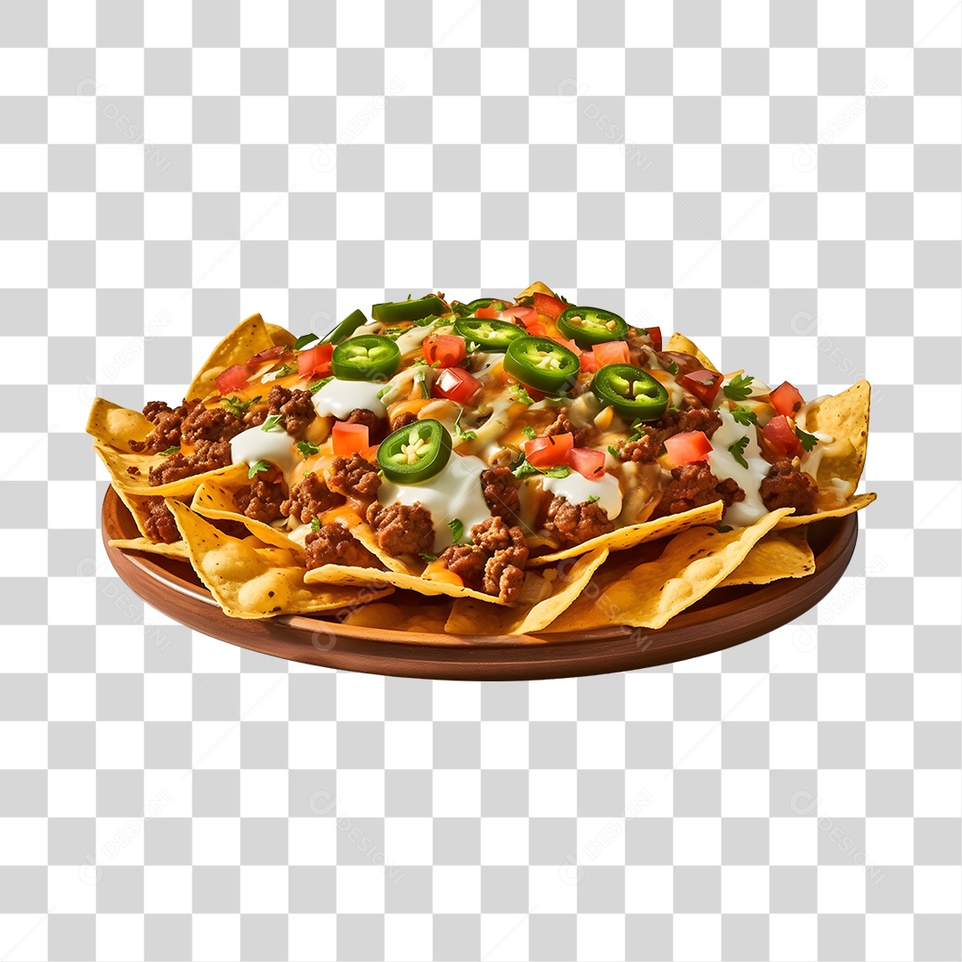 Comida Típica Nachos PNG Transparente