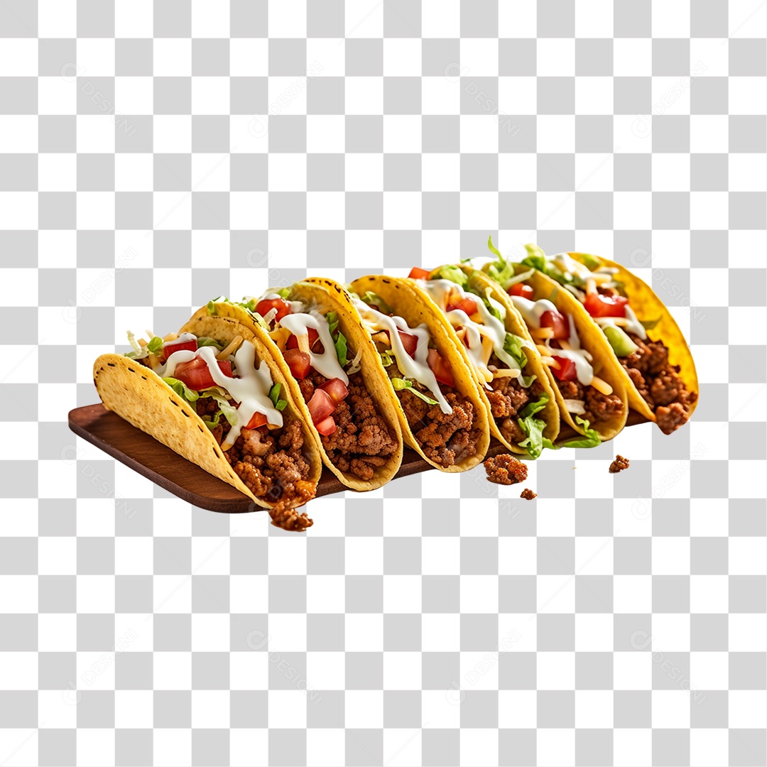 Comida Típica Taco PNG Transparente
