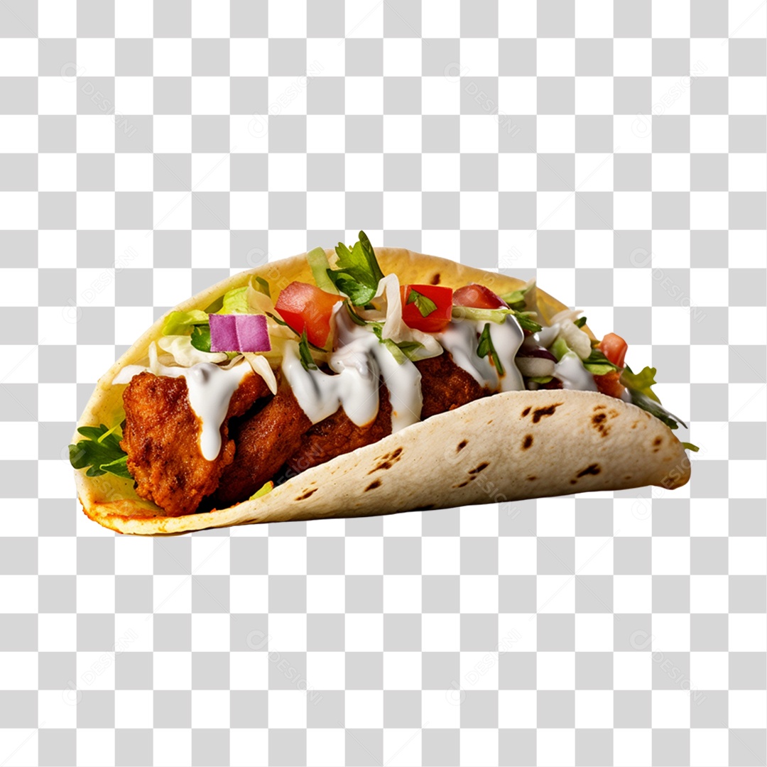 Comida Típica Taco PNG Transparente