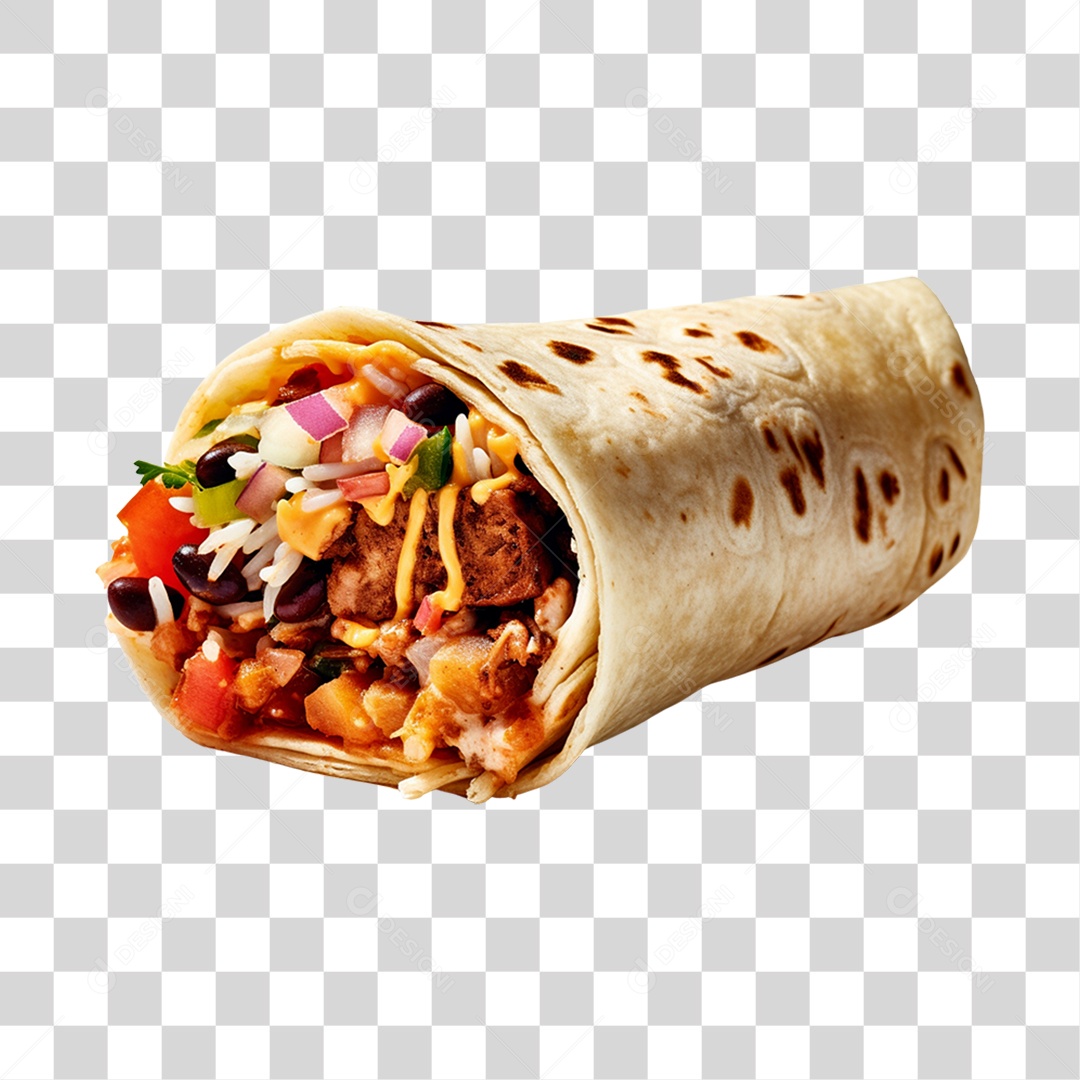 Comida Típica Burrito PNG Transparente