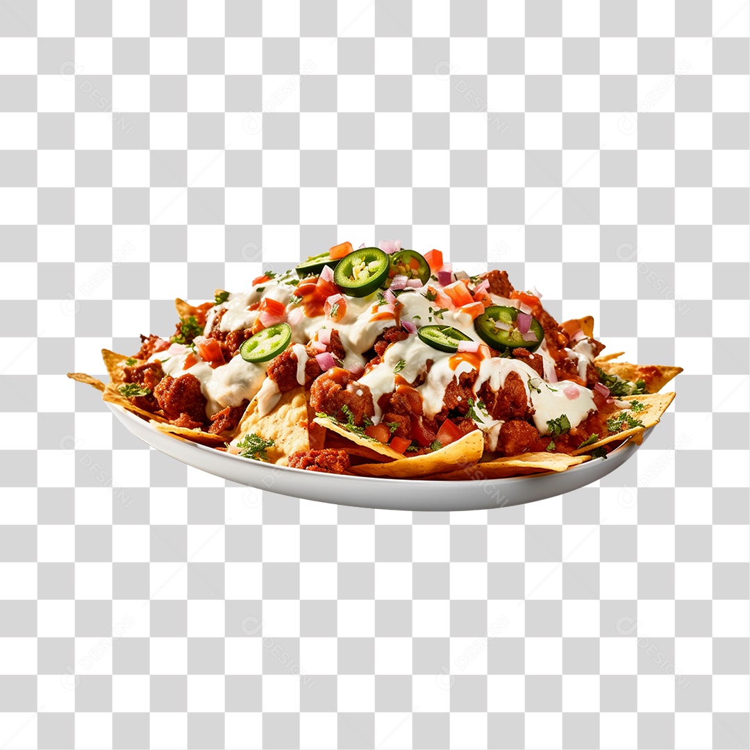 Comida Típica Nachos PNG Transparente