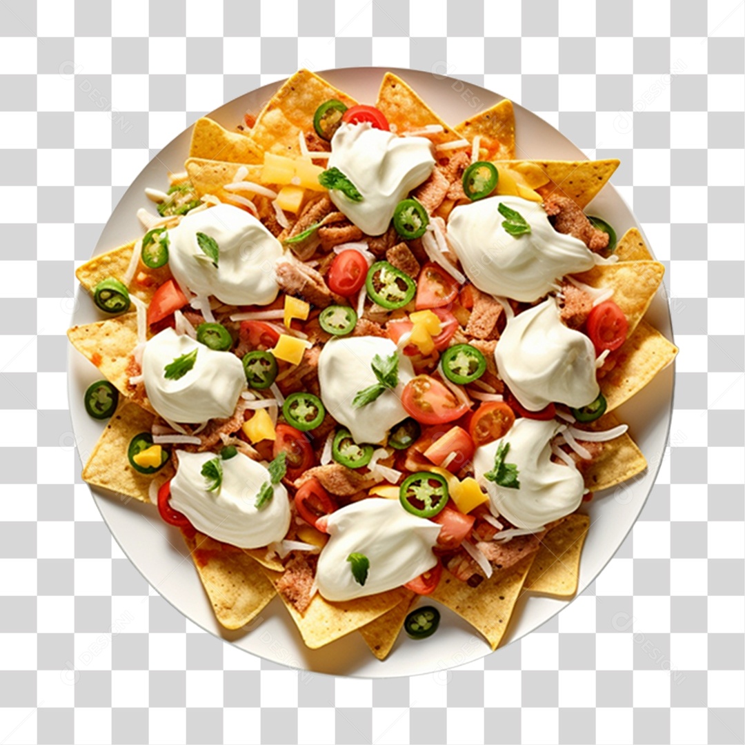 Comida Típica Nachos PNG Transparente