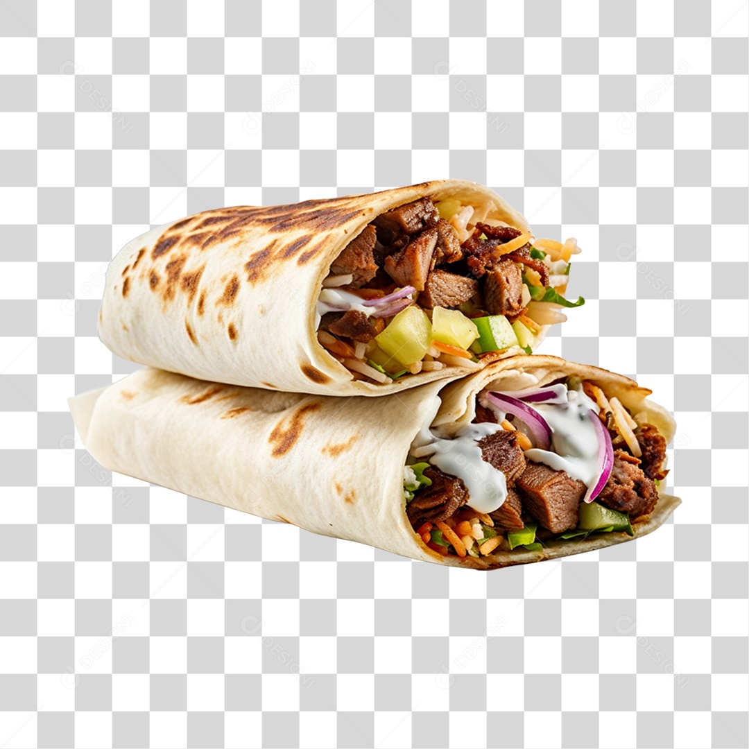 Comida Típica  Döner Kebab PNG Transparente