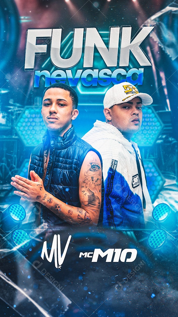 Story Funk Nevasca Flyer MV Mc M10 Social Media PSD Editável