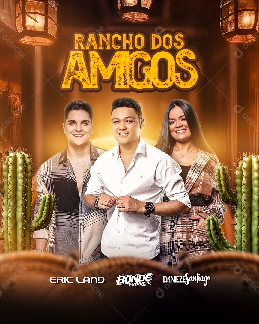 Rancho Dos Amigos Flyer Social Media PSD Editável