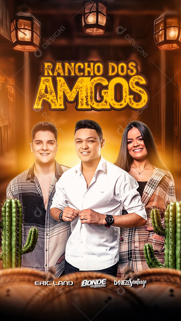 Story Rancho Dos Amigos Flyer Social Media PSD Editável