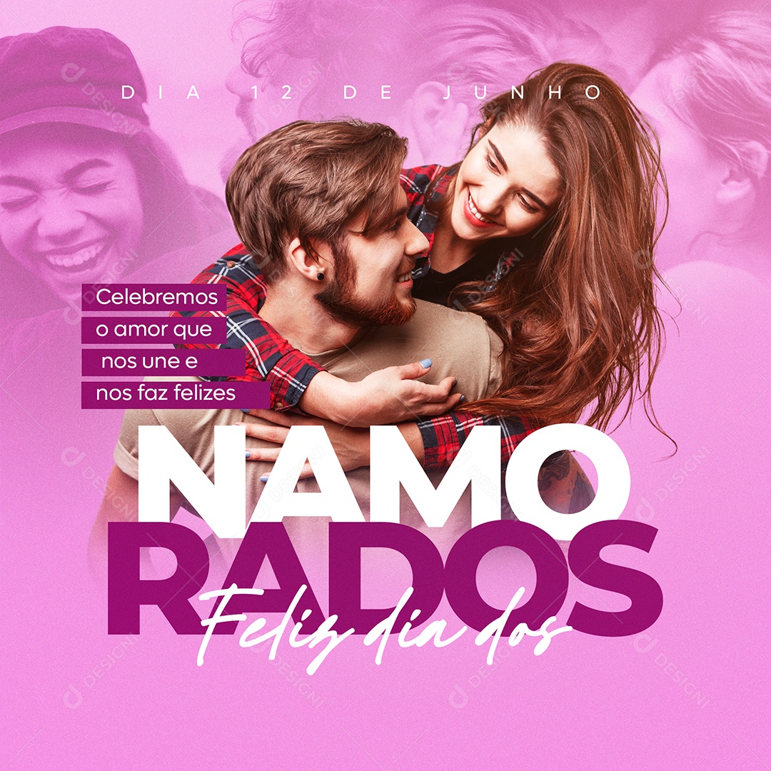 Celebramos O Amor Feliz Dia Dos Namorados Social Media PSD Editável