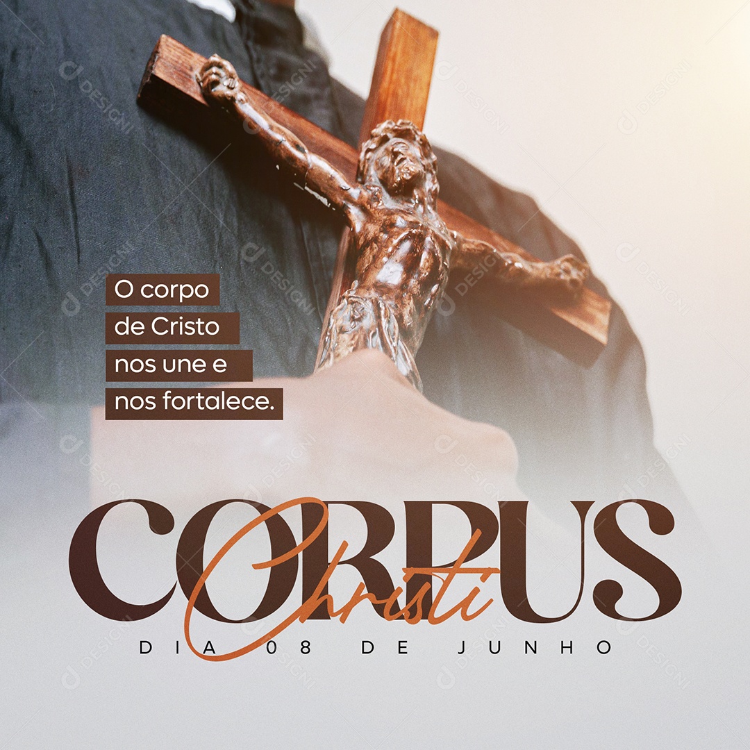 Corpus Christi 08 De Junho Corpo De Cristo Social Media PSD Editável