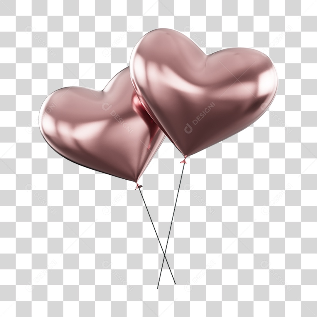 Balões De Presentes Elemento 3D PNG Transparente