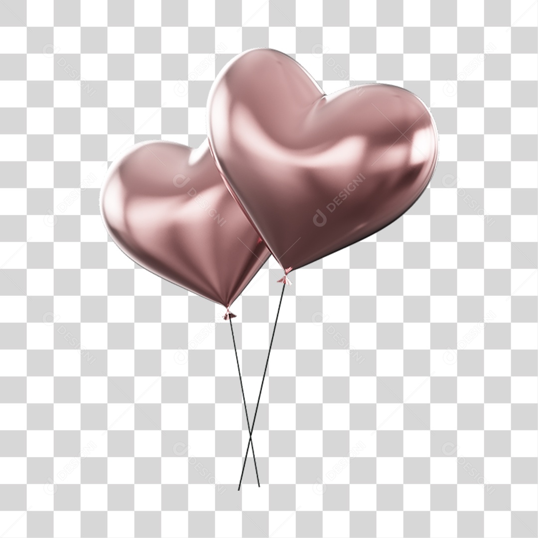 Balões De Presentes Elemento 3D PNG Transparente