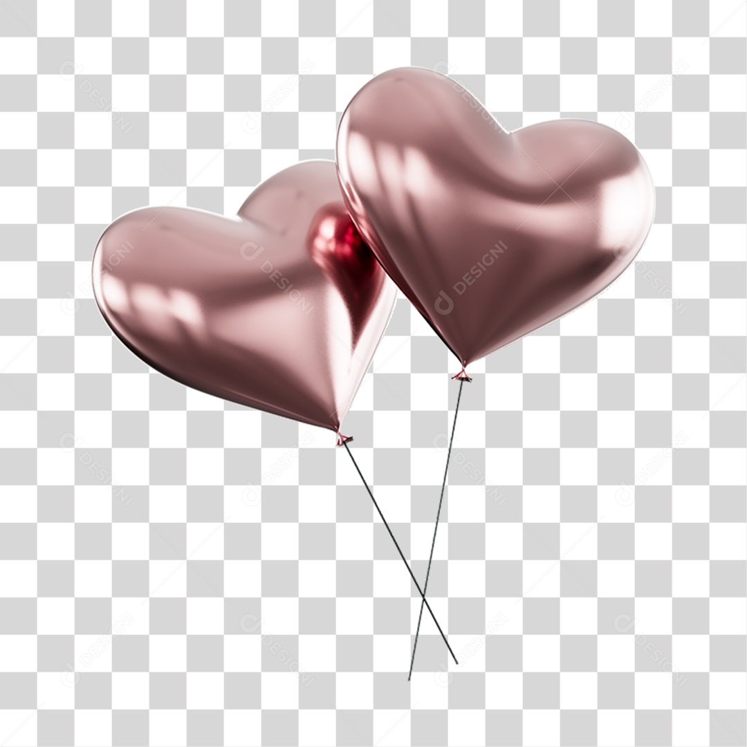 Balões De Presentes Elemento 3D PNG Transparente