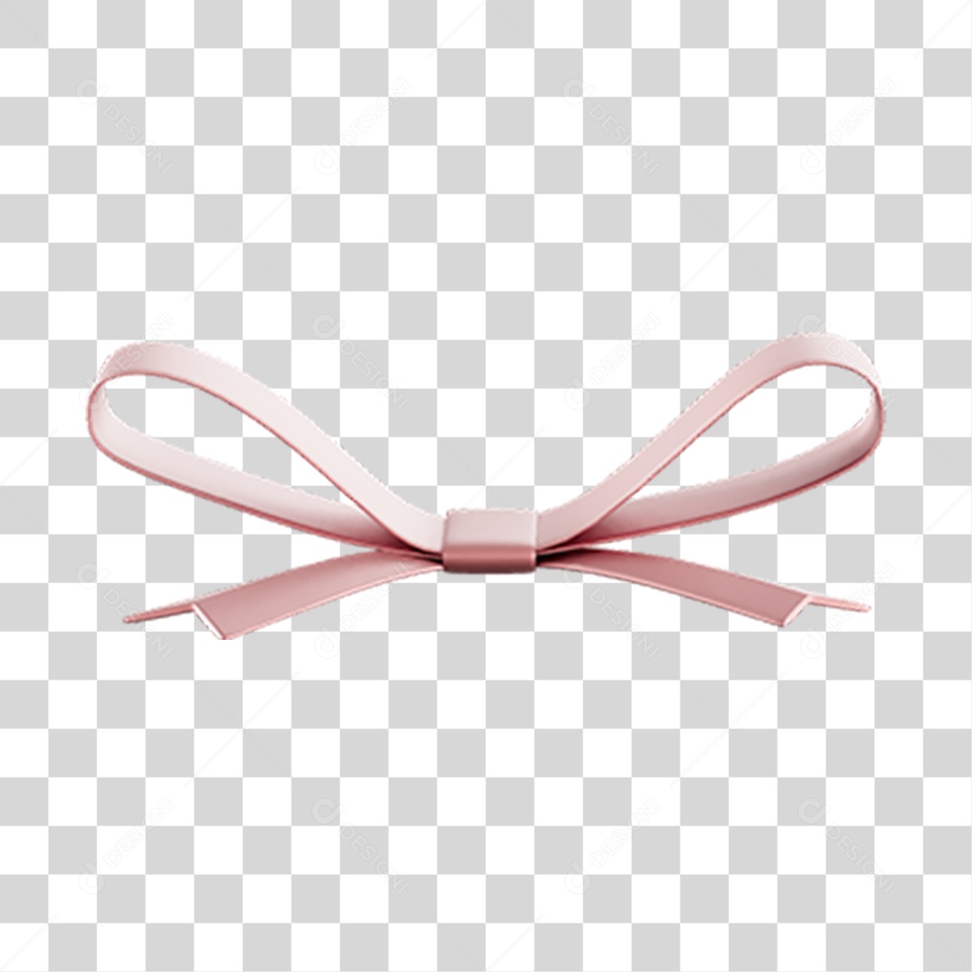 Laço Rosa De Caixa De Presente Elemento 3D PNG Transparente