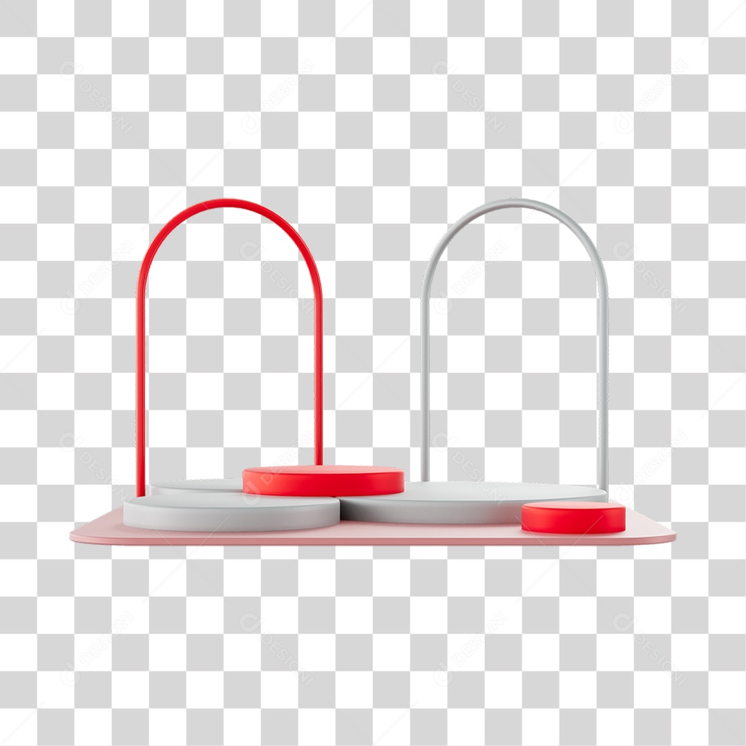 Cenários Elemento 3D PNG Transparente