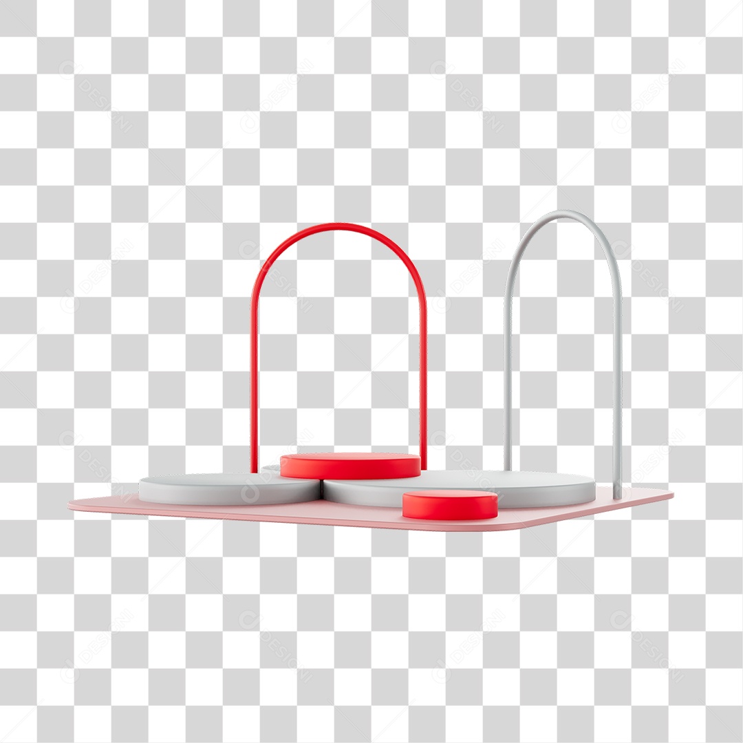 Cenários Elemento 3D PNG Transparente