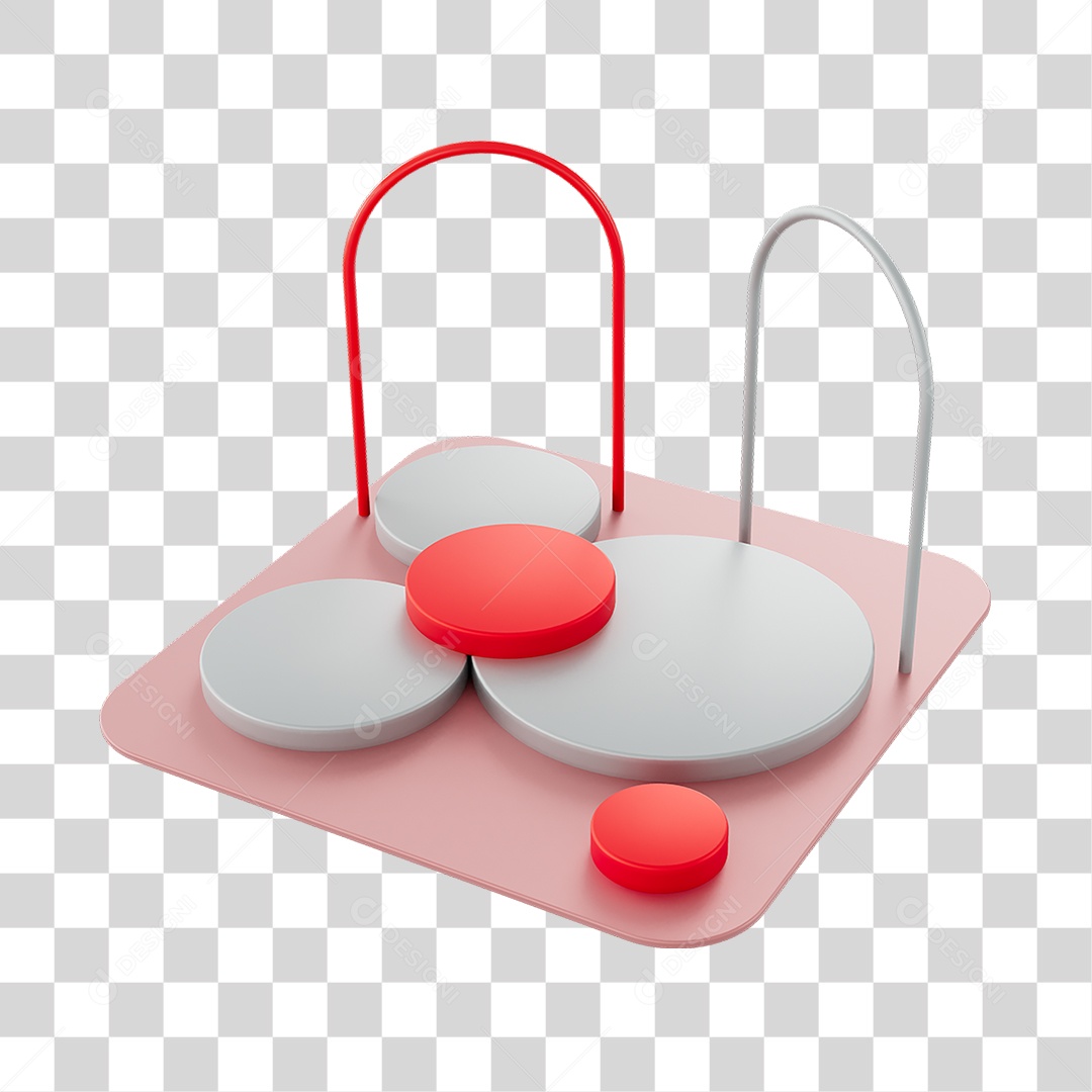 Cenários Elemento 3D PNG Transparente