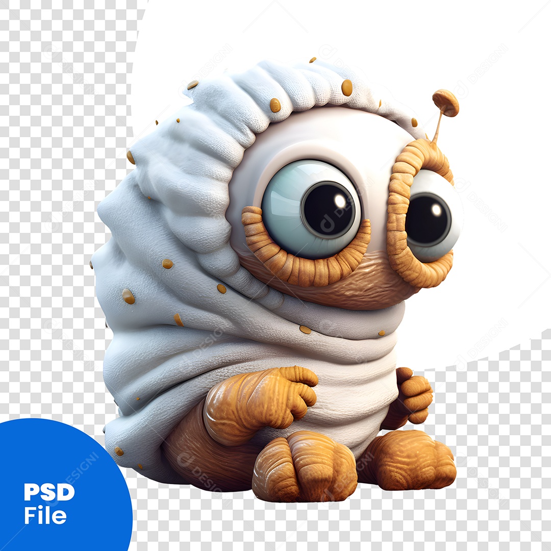 Personagem 3D Monstro PSD