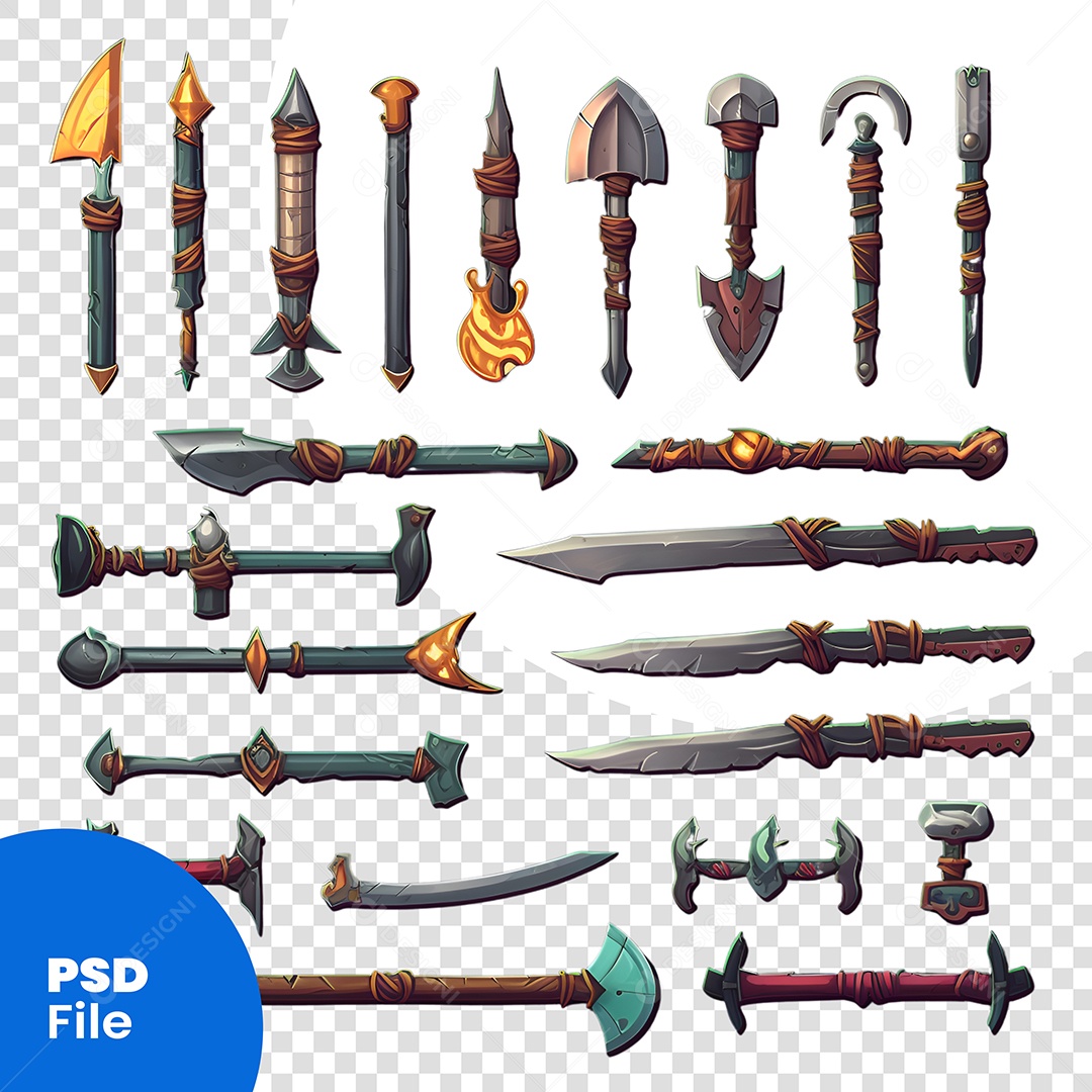 Facas 3D Laminas Modelos De Facas PSD