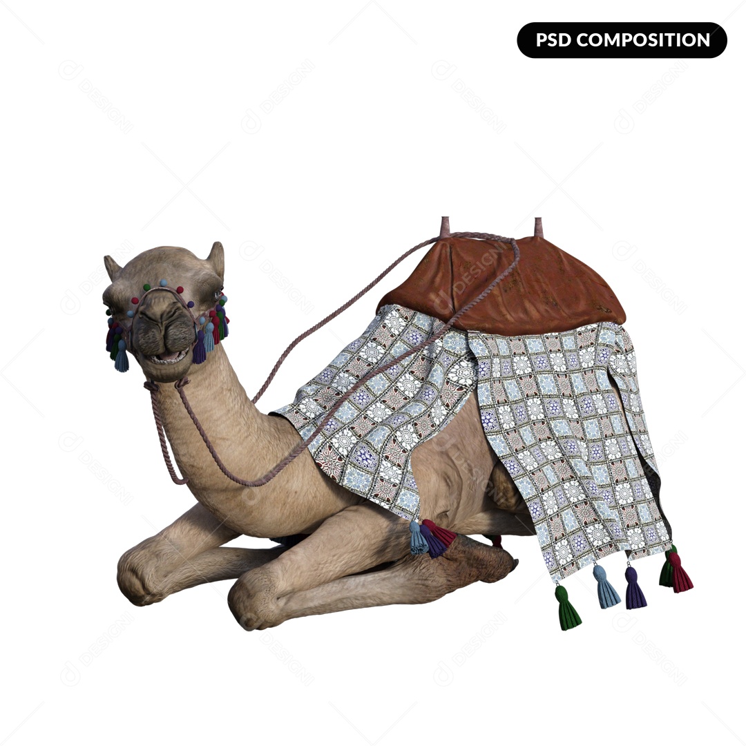 Animal Camelo Fundo Branco