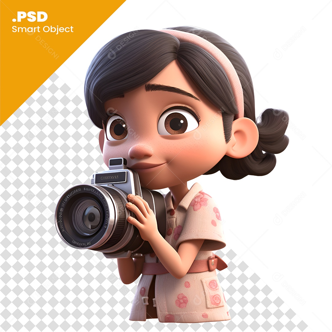 Jogadora Personagem 3D Para Composição PSD