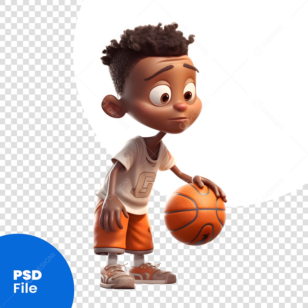 Jogador De Basquete Personagem 3D Para Composição PSD