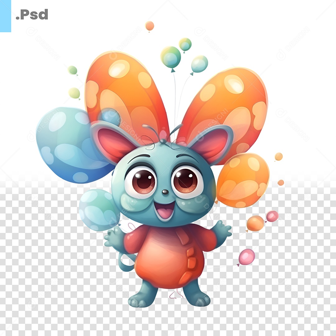 Gato Personagem Para Composição PSD