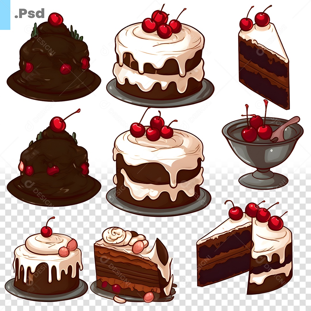 Bolo Desenho PSD
