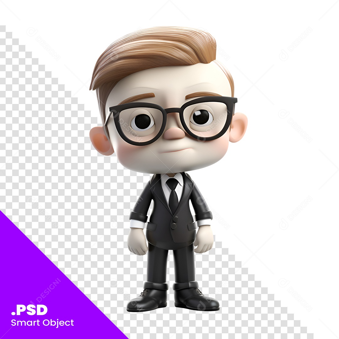 Homem De Treno Personagem 3D Para Composição PSD