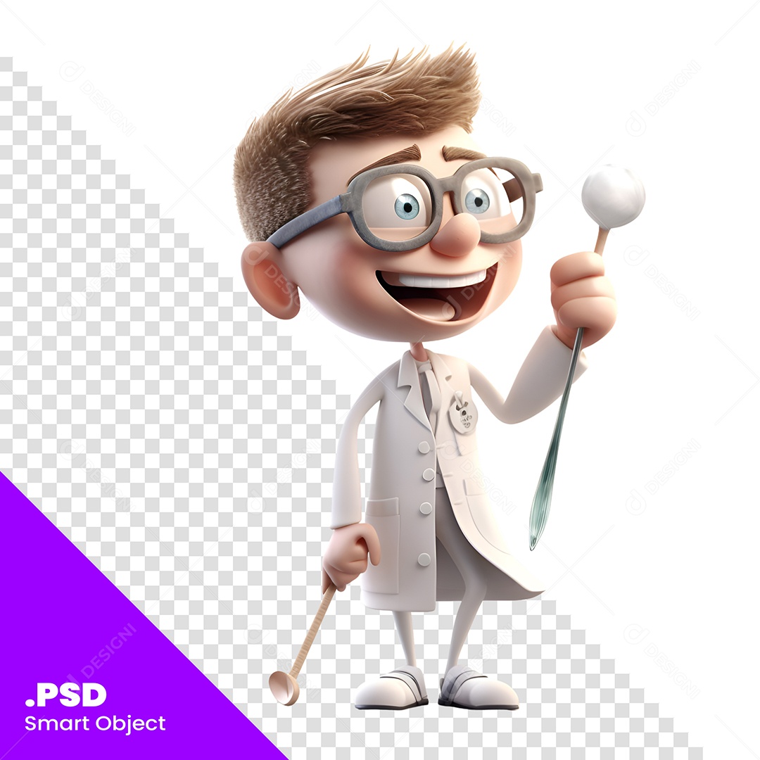 Homem De Roupa Personagem 3D Para Composição PSD