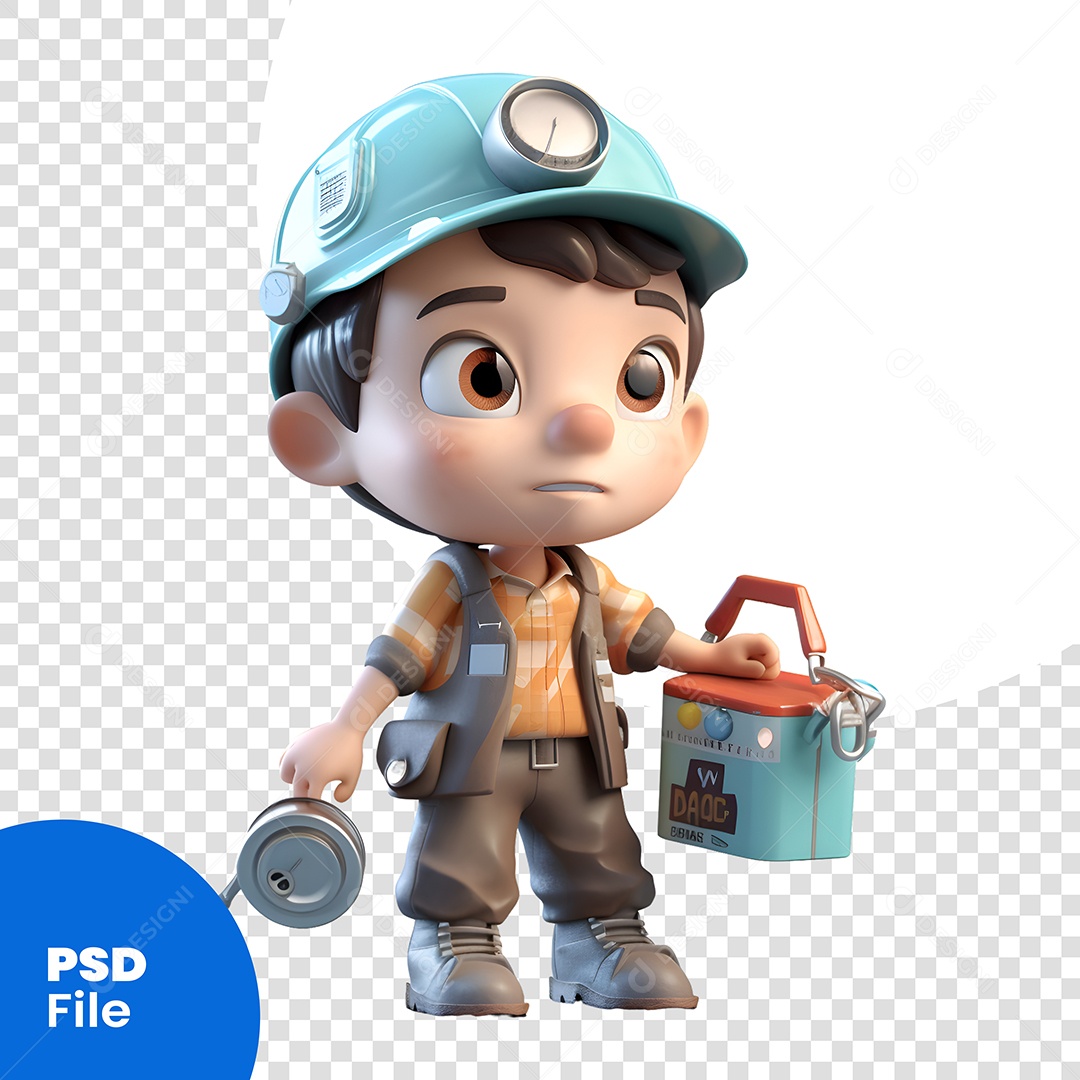 Garoto Personagem 3D Para Composição PSD