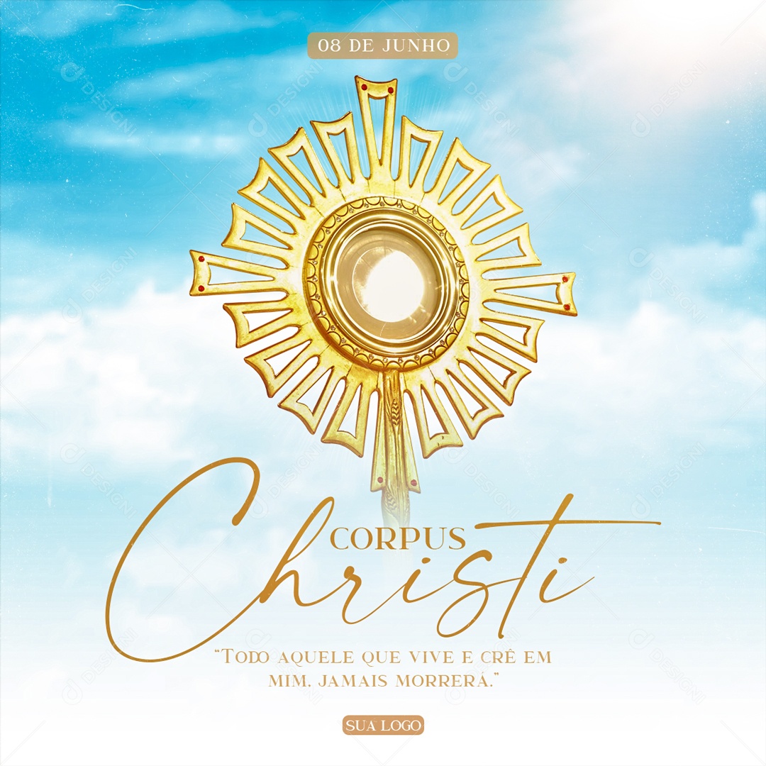 Social Media Corpus Christi Sangue De Cristo PSD Editável