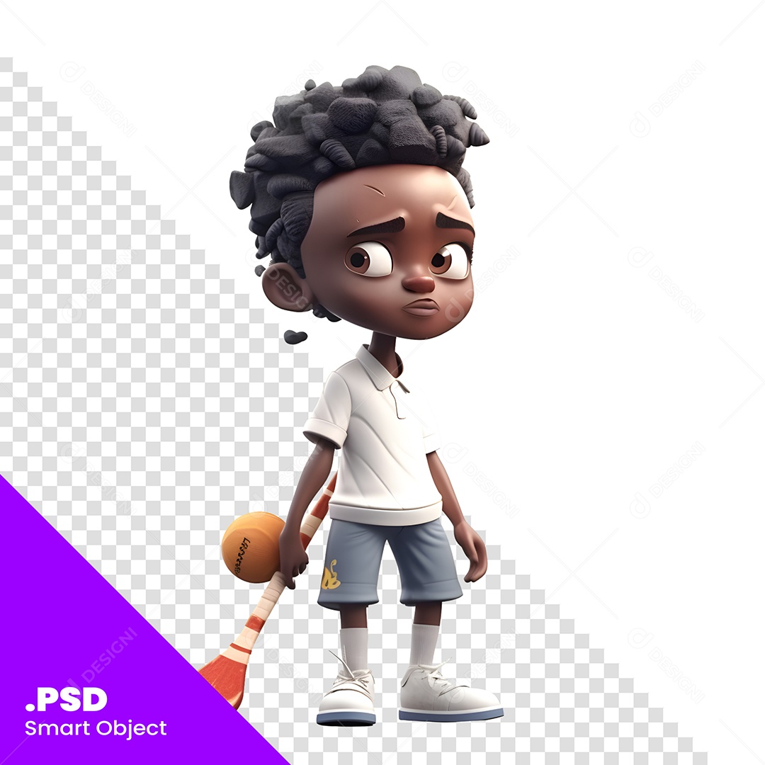 Jogador Personagem 3D Para Composição PSD