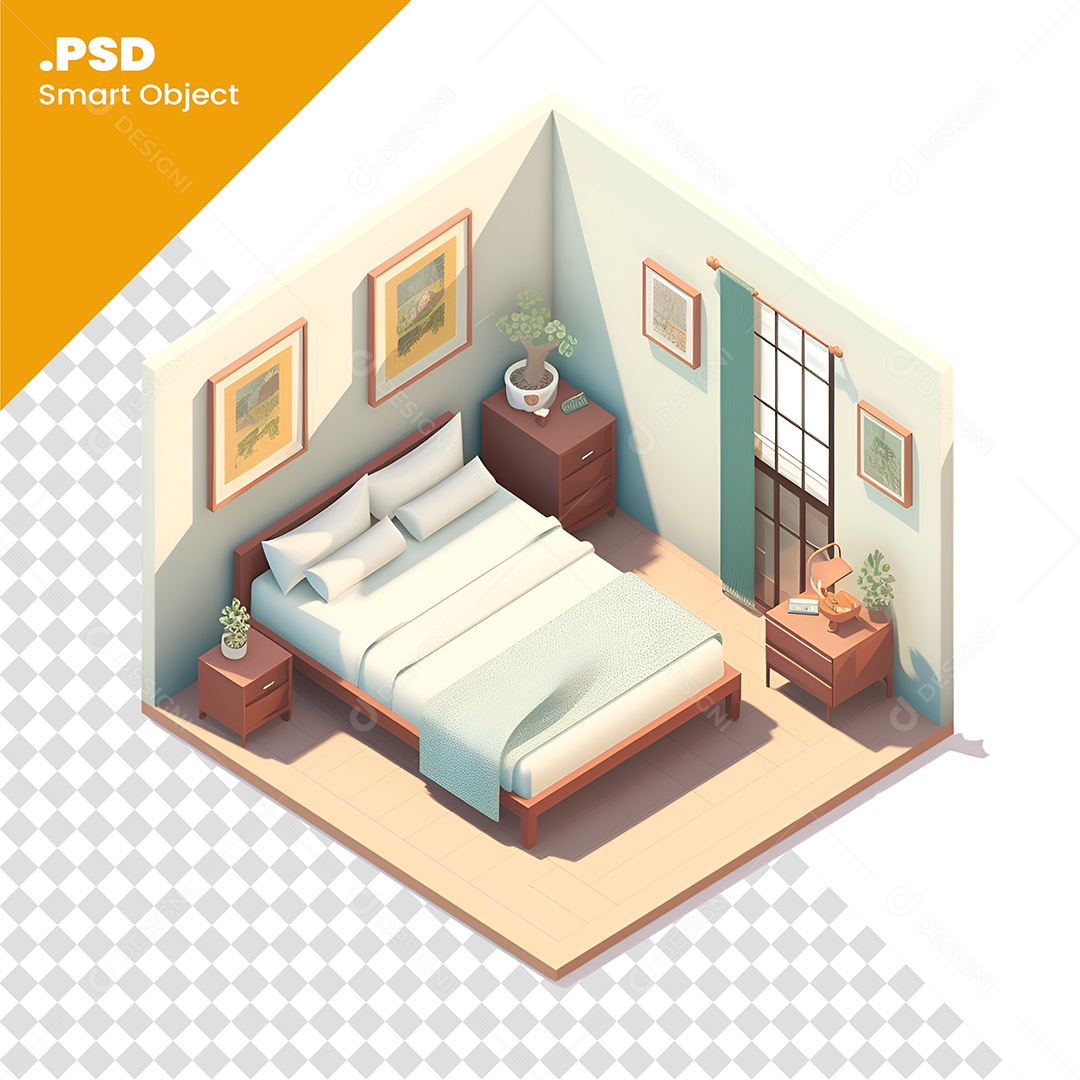 Desenho Comodo De Quarto PSD
