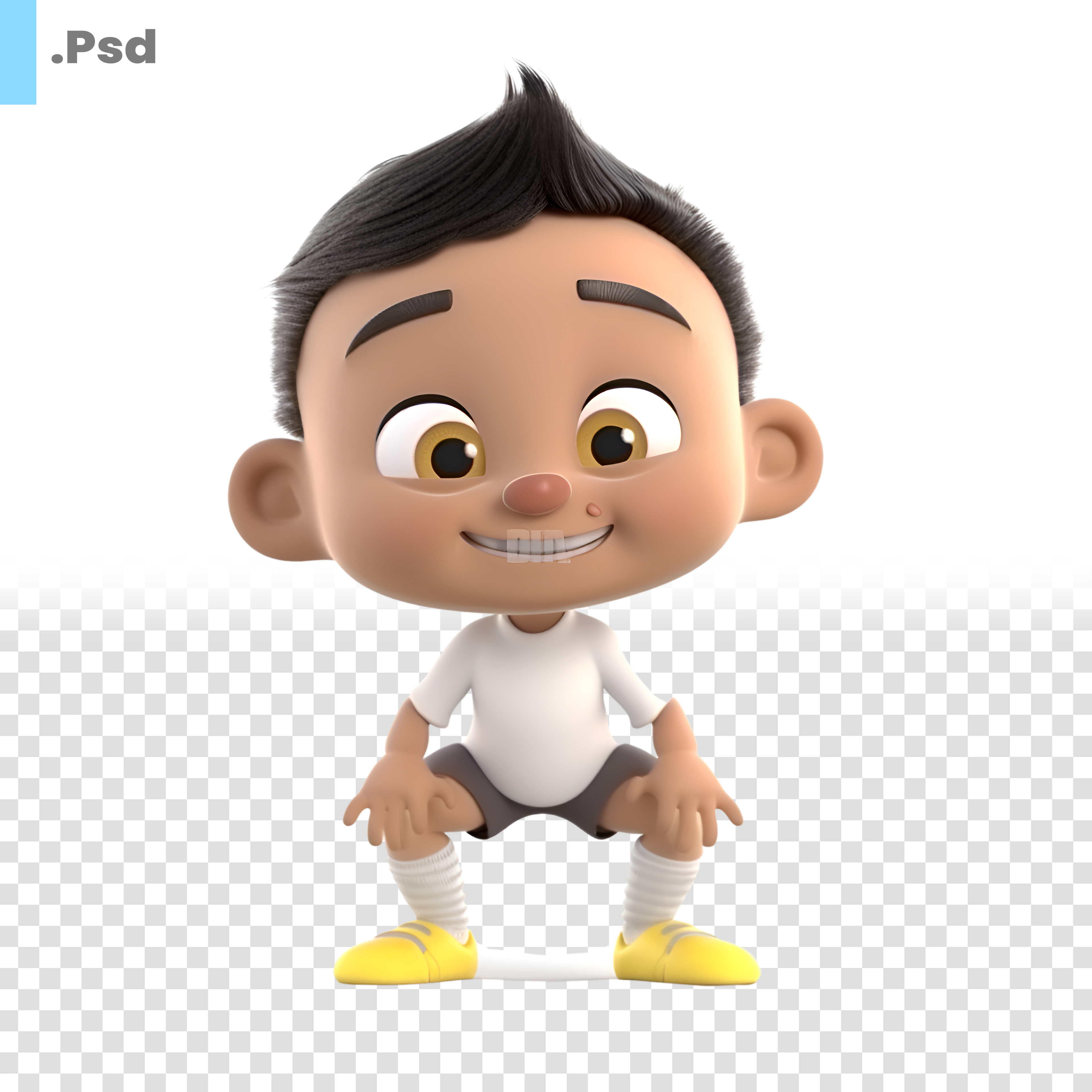 Jogador Personagem 3D Para Composição PSD