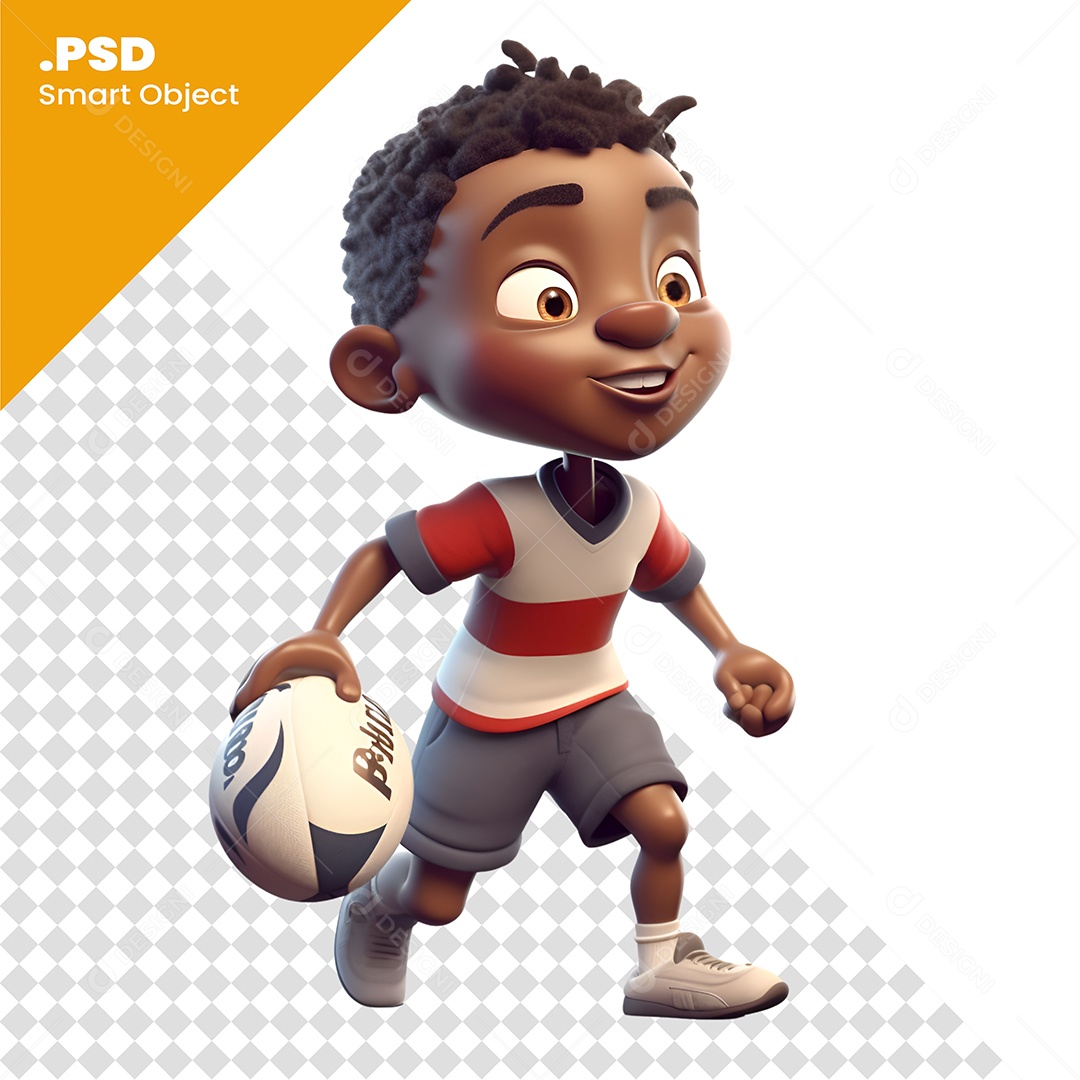 Jogador Personagem 3D Para Composição PSD