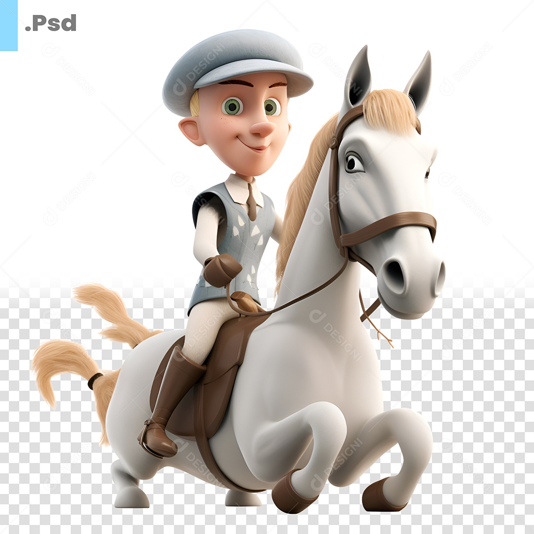 Cavalheiro  Personagem 3D Para Composição PSD