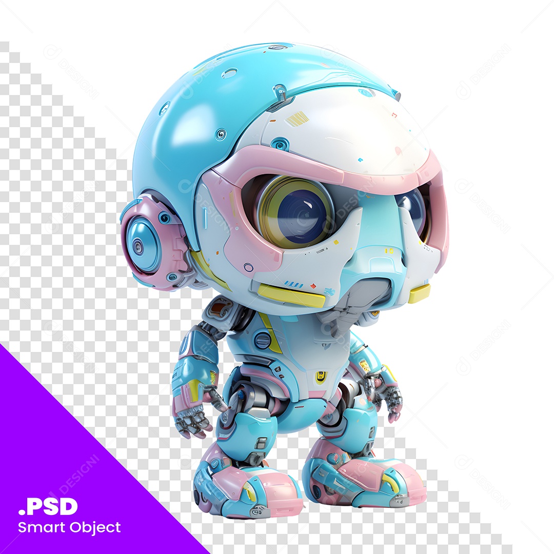 Robô Personagem 3D Para Composição PSD