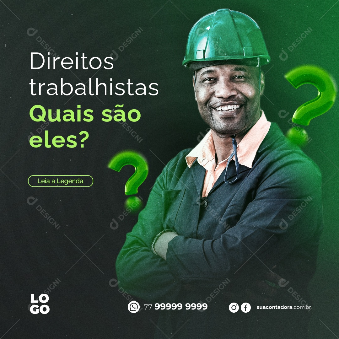 Direitos Trabalhistas Quais São Eles Social Media PSD Editável