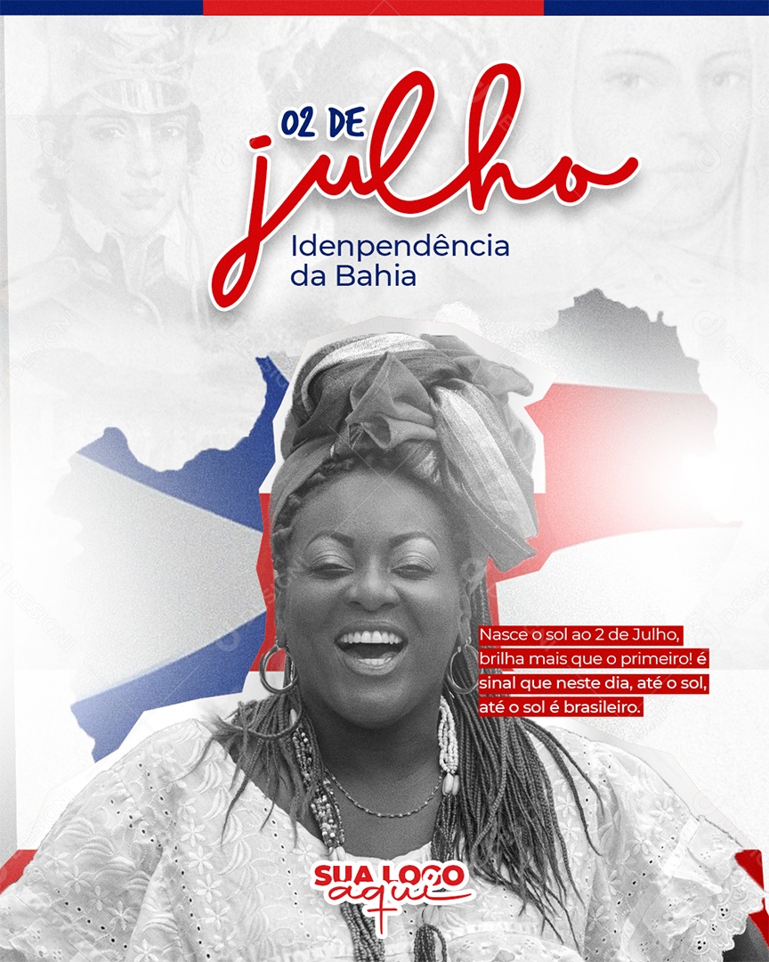 Independência Da Bahia 02 De Julho Social Media PSD Editável