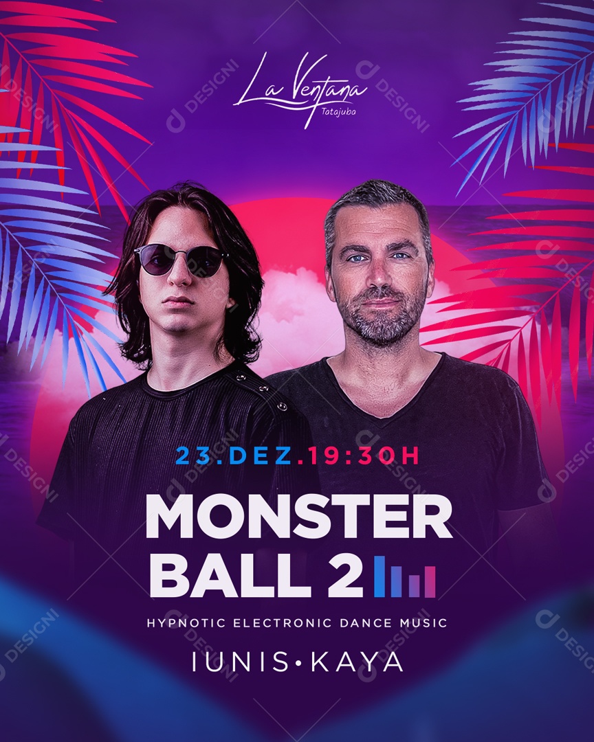 Flyer Story Monster Ball 2 Social Media PSD Editável