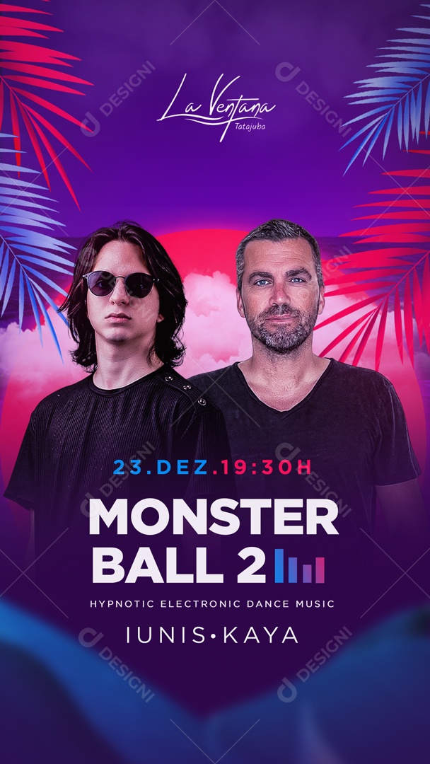 Flyer Story Monster Ball 2 Social Media PSD Editável