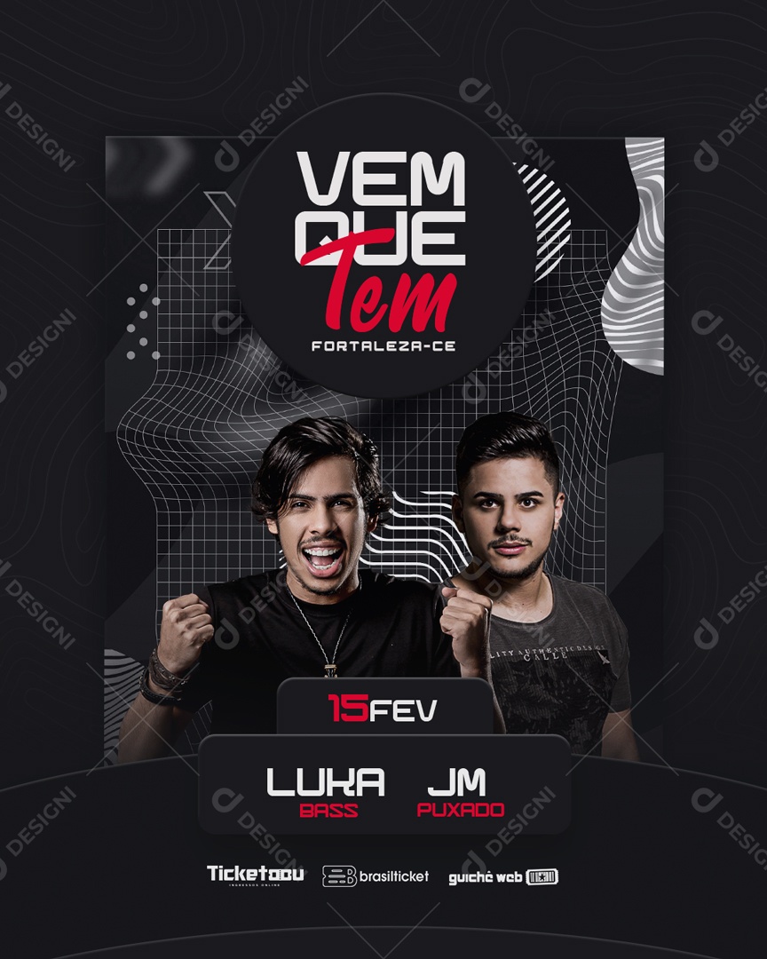 Flyer Vem Que Tem Social Media PSD Editável
