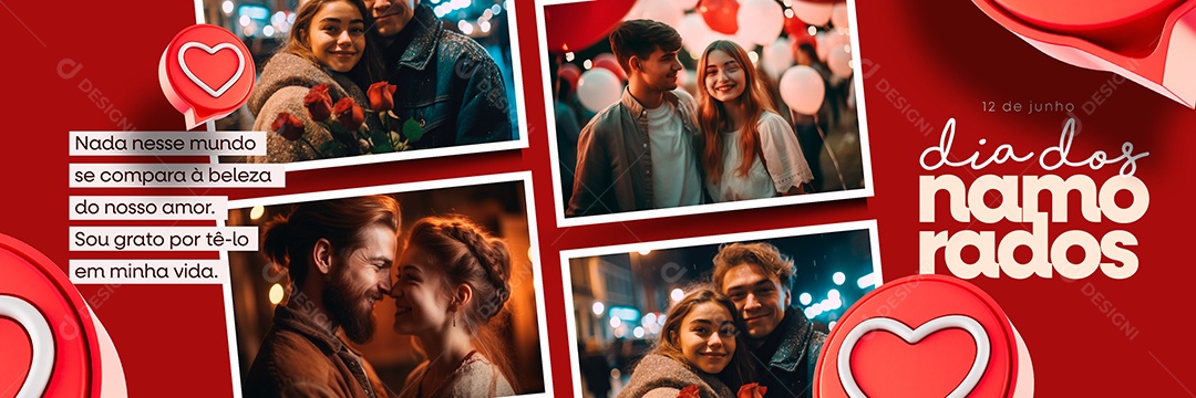 Nada Desse Mundo Se Compara À Beleza Do Nosso Amor Carrossel Dia Dos Namorados Social Media PSD Editável