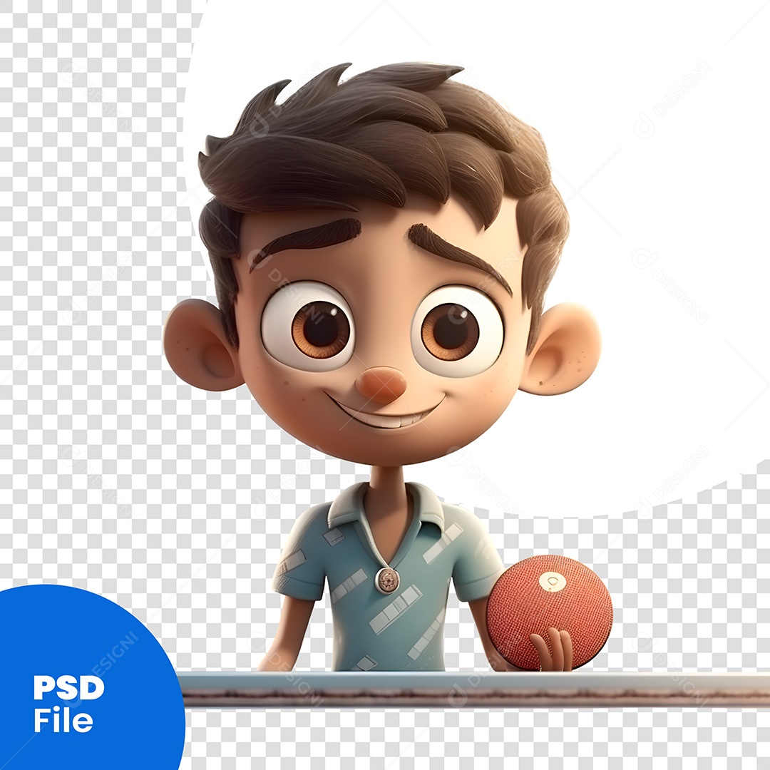 Garoto Personagem 3D Para Composição PSD