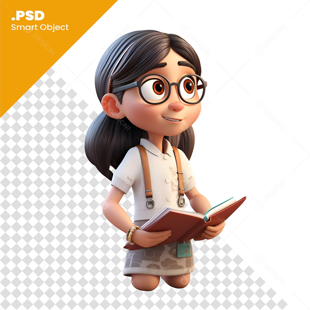 Estudantes Personagem 3D Para Composição PSD