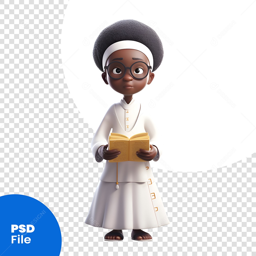 Baiana Personagem 3D Para Composição PSD