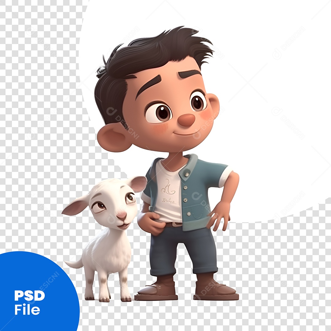 Vaqueiro Personagem 3D Para Composição PSD