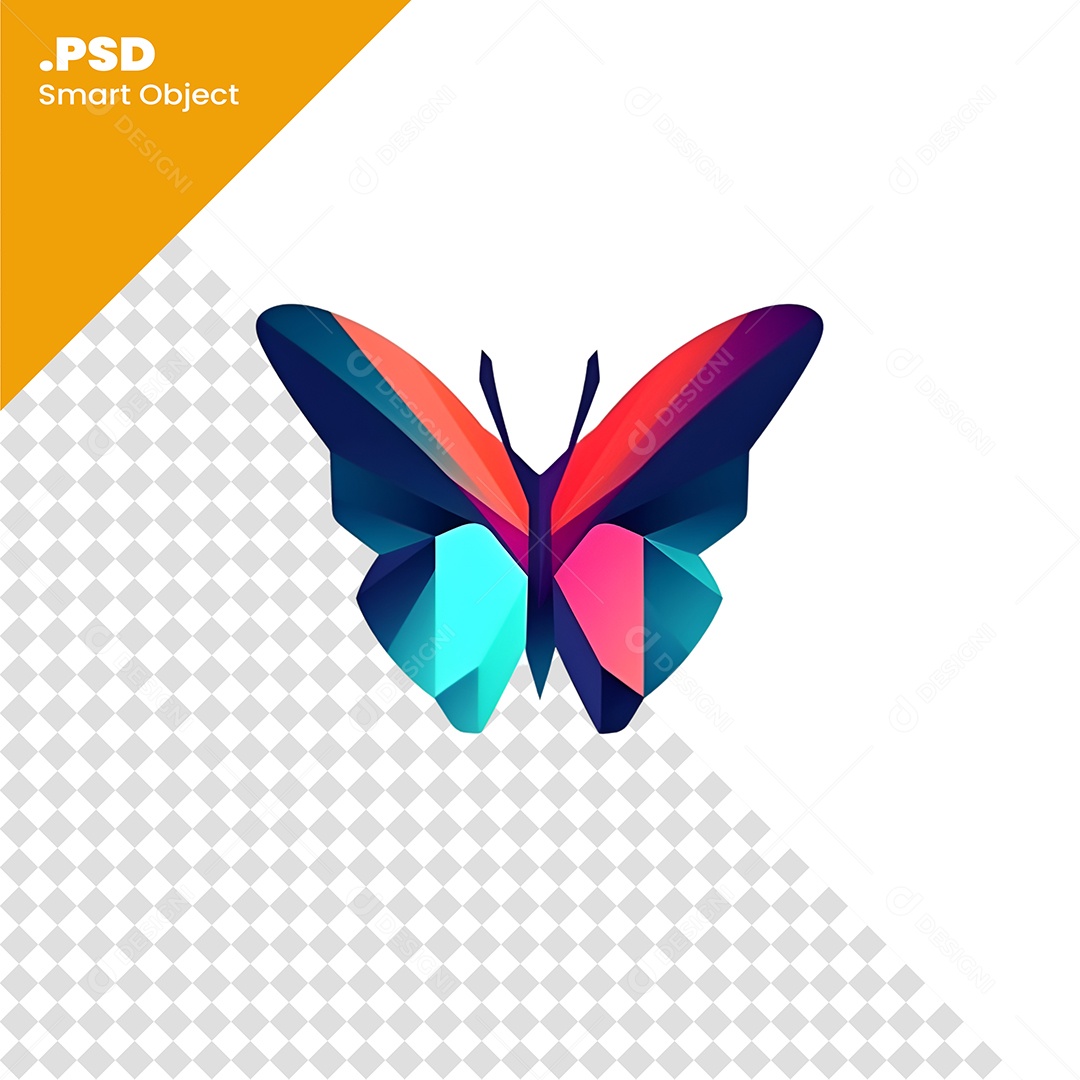Borboleta Desenho PSD