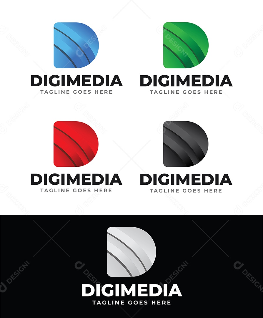 Logo Digimidia Coloridos EPS Editável